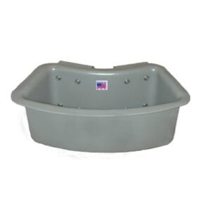 1TB-RA Tool Tray, Curved, 19 x 8 x 8", Outside Mount, Gray