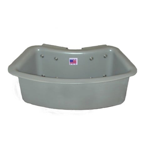 1TB-RA Tool Tray, Curved, 19 x 8 x 8", Outside Mount, Gray