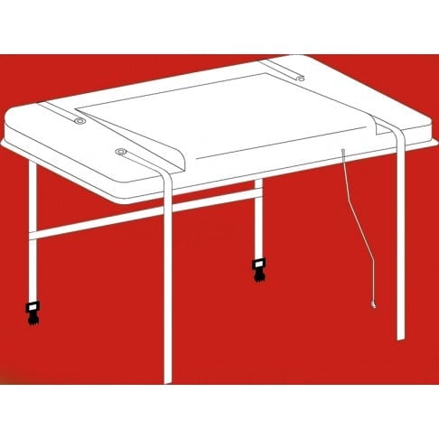 411042 Hard Covers-Lids with Straps, 53 x 30"