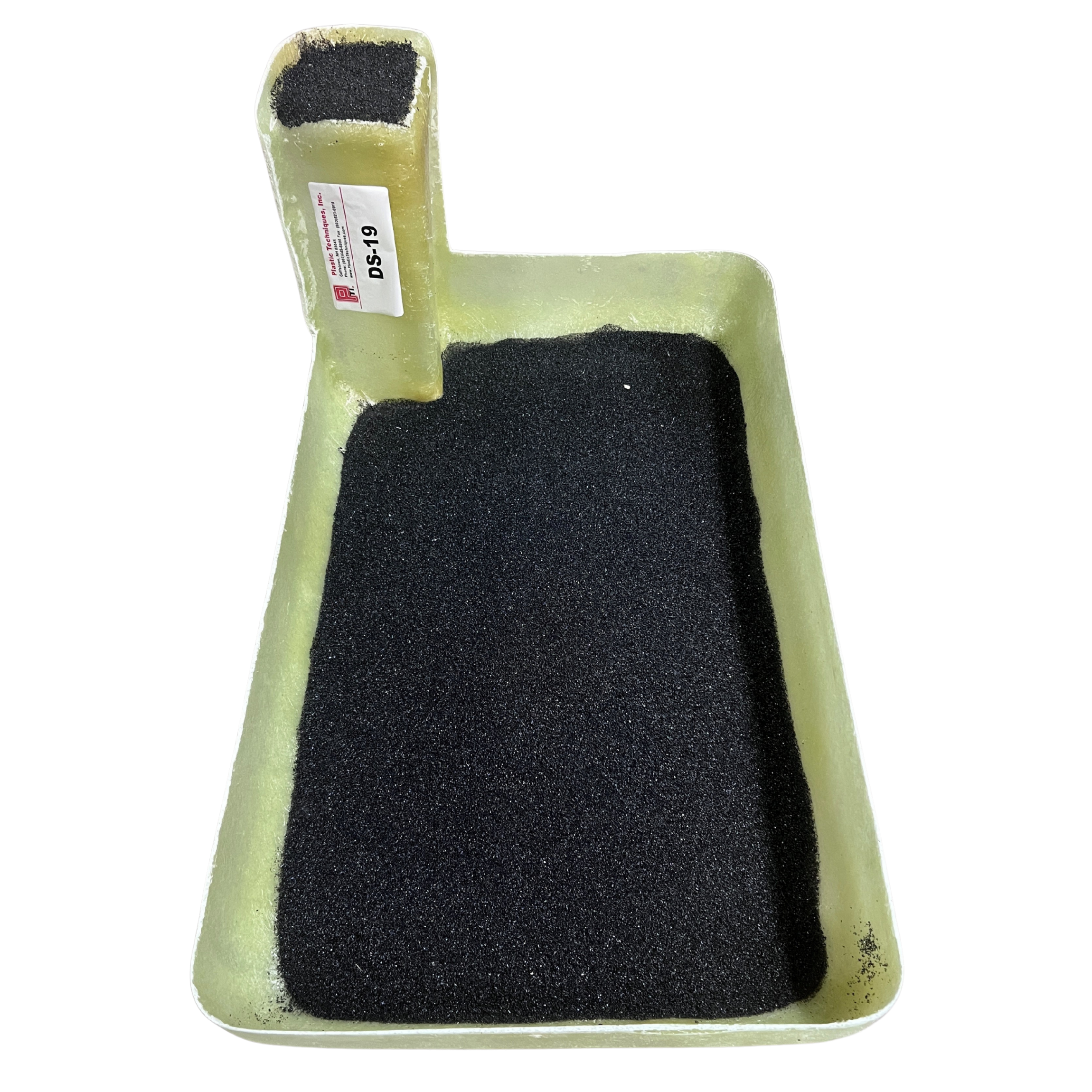 DS-19 Fiberglass Scuff Pad with Step, 35 x 21"