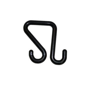 ABH-2 S Hooks 11/16" Polymer, fits 3" Lip