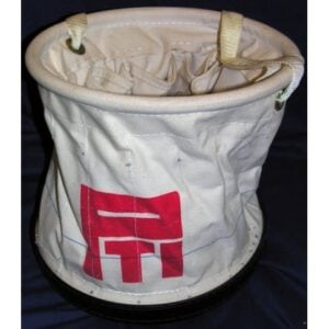 RTB14P Canvas Tool Bag, 12 x 12" Round, with 14 Inside Pockets and Web Handle