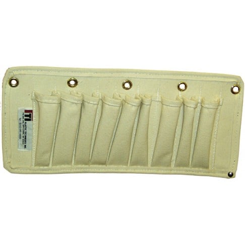 TP-9 Tool Tray Tool Pouch, Canvas, 9 Pockets